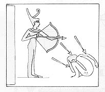 Neith Defending the Blessed Dead from Evil