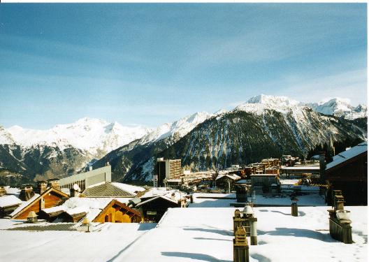 View from the apartment in Le Chamois, by day