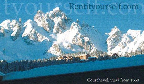 View of Courchevel 1850 from 1650 apartment