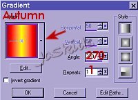 caterpillar gradient settings
