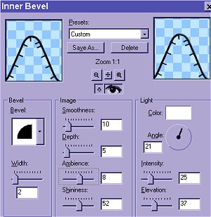 Inner Bevel Settings
