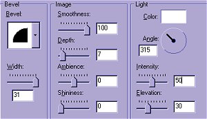 Bevel Settings for Ornament