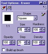 eraser options