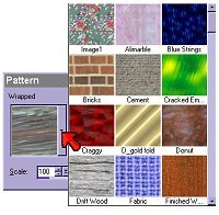 Pattern menu