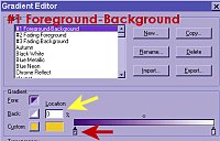 gradient editor box