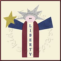 Miss libery with frame