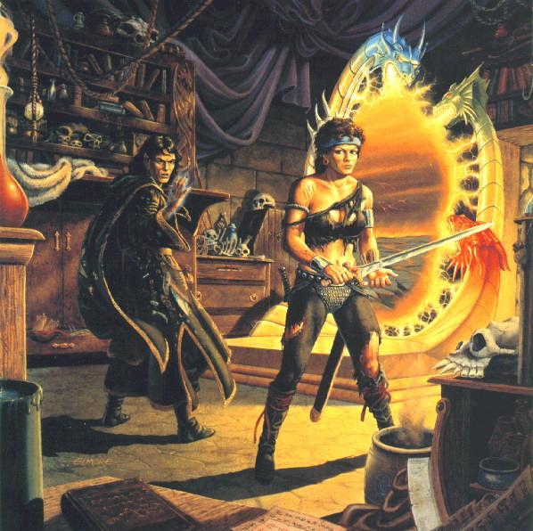 Dalamar y Kitiara