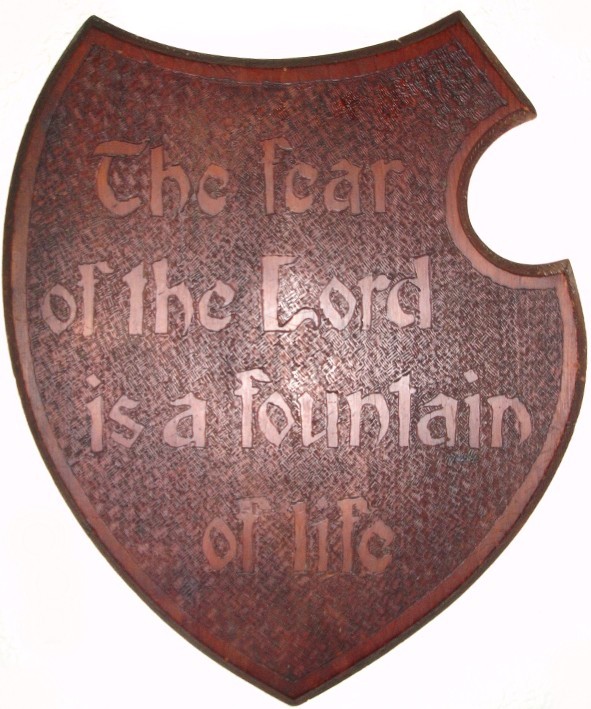 Marie Oettle se �The fear of the Lord is a fountain of life�