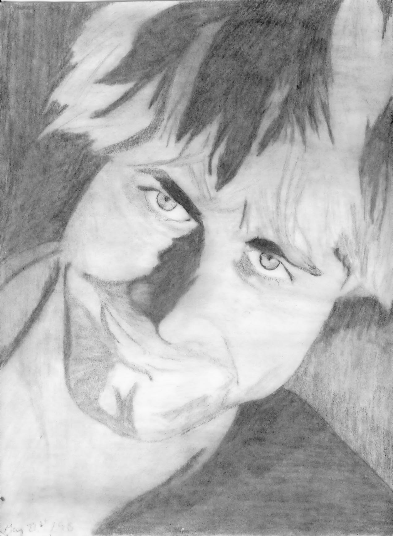 kurt cobain done in pencil