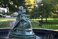 The Wynken, Blynken and Nod fountain in Wellsboro
