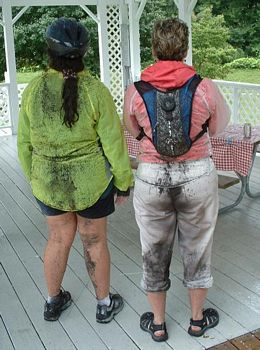 This part of the group is from Florida. They rode the whole thing. I gues you couldn't get much muddier.
