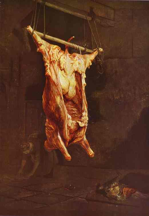 slaktad oxe, Rembrandt