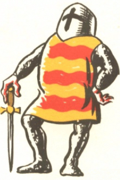 �n ridder in sy oorkleed