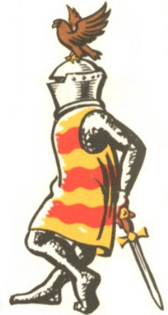 Drummond with crest on helmet