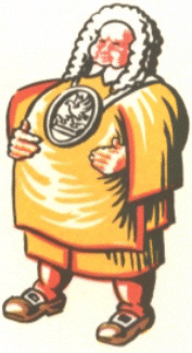 Drummond retainer with his crest badge