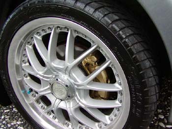 mag w gold sprayed brakes