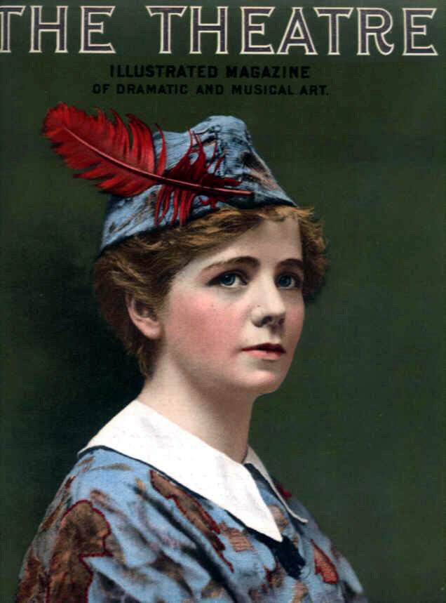 The Theatre magazine cover with Maude Adams as Peter Pan