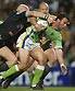   click thumbnail 2 enlarge&nbsp;&nbsp; ..&nbsp; Luke Davico of the Raiders in action against the Warriors