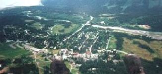 Girdwood, Alaska from the Air