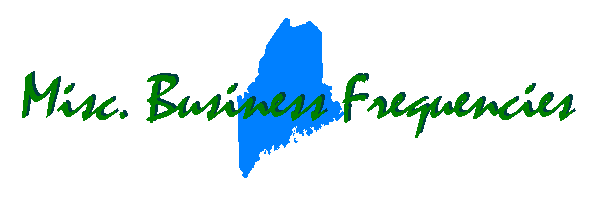 Maine Business Frequencies
