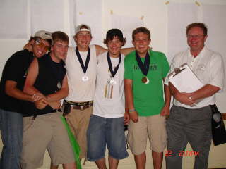 Jared Koliha, Jason Galley, Chris Pelletier, Kevin Oldenkamp, Andy Thiele, Coach Lee White-Hamilton
