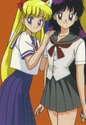 Aino Minako and Hino Rei