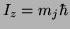 $I_z=m_j\hbar$