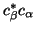 $c_\beta^*c_\alpha $