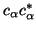 $c_\alpha c_\alpha^*$