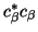 $c_\beta^*c_\beta $