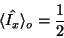 \begin{displaymath}\langle\hat{I_x}\rangle _o=\frac{1}{2}\end{displaymath}
