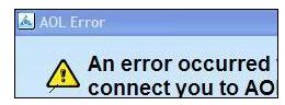 an error occurred...