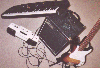 Mein Bass, mein Verst�rker, mein Keyboard, mein Cassettenrecorder