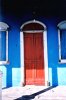 Blue House Door