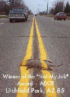 Winner of the "Not My Job" Award