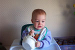 December 25, 2000. Christmas breakfast