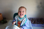 December 25, 2000. Christmas breakfast