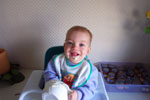 December 25, 2000. Christmas breakfast