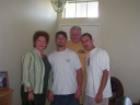 So Cal family - Uncle Jimbo, Aunt C, Matt & Mike partying down for the house-warming shindig