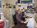 Matt maintaining order in the service center