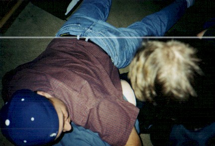Jeff getting his spankin'