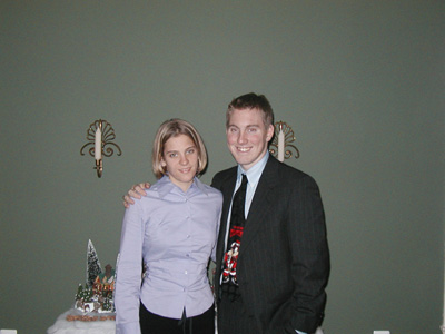 My Sister Katie and I during Christmas Time