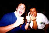 Franck and I at Conrad's Kitchen Party.