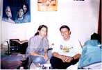 James and I at his bedroom