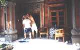 just outside our room in Bali 2000....me and Adj.