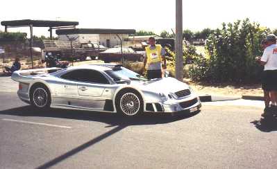 with a Mercedes CLK-GTR 99.........