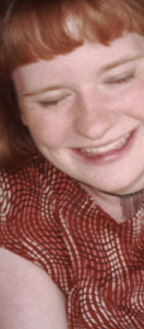 this is a happy Ruth. She has good reason to be happy too, since she has a ridiculously long winter break while I'm here writing final papers three days before Christmas. At any rate, Ruth thinks she's pretty cool because she's more indie than me (and probably more indie than thou), though I argue that indie cred doesn't count for shit if you listen to stuff like Belle and Sebastian and Har Mar Superstar. Ruth has a really cool summer home up in Estes Park, Colorado where we go to hike in the forests, hit bats with cars and engage in general young-adult merriment. Ruth also has a radio show at Knox College, which conveniently webcasts all of its stuff. If you're interested you'll find the link hidden somewhere within my twisting ghost house of a website... mwahahaha. Ruth is also an avid supporter of this website and will probably stop kicking my ass now that I've finally put her pics up here. Speaking of pics, click here to see one of her and Bill doing the nasty. Well, not exactly the nasty. But it's just as funny.