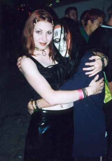 Angela gets a hug from Joey