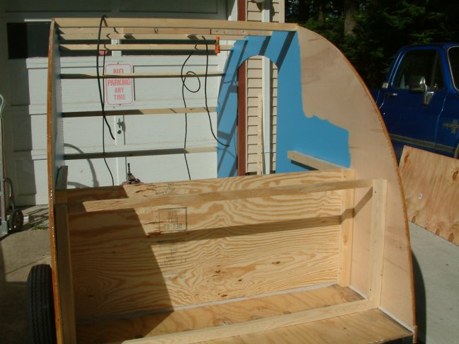 Bulkhead & spars & 1 coat of int paint