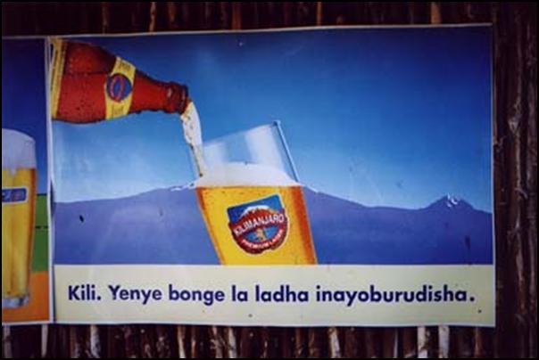 Kilimanjaro beer... mmmm. so good